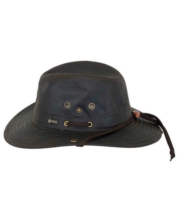 (image for) River Guide Cotton Oilskin Hat (Brown / X-Large)